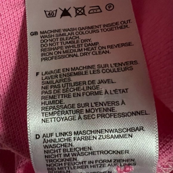 Vintage Fred Perry hot pink/burgundy100% cotton s/s polo shirt women’s 4 XS-S - Picture 11 of 14